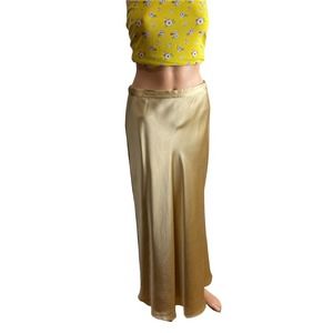 Silk Satin Maxi Skirt 10